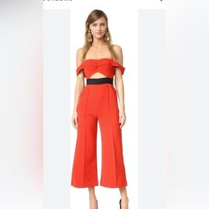 Self-Portrait
Self-Portrait Orange Crepe Off-Shoulder